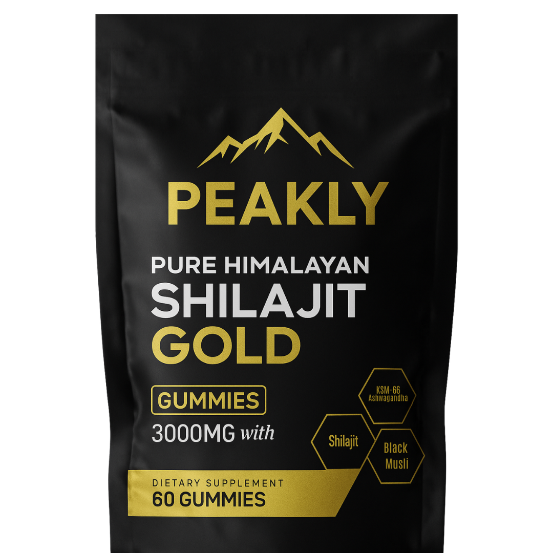 PEAKLY™ Pure Shilajit Gummibärchen