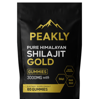 PEAKLY™ Pure Shilajit Gummibärchen